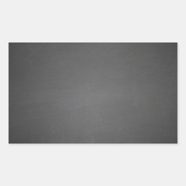 Rustic Black Chalkboard Printed Rectangular Sticker (Front)