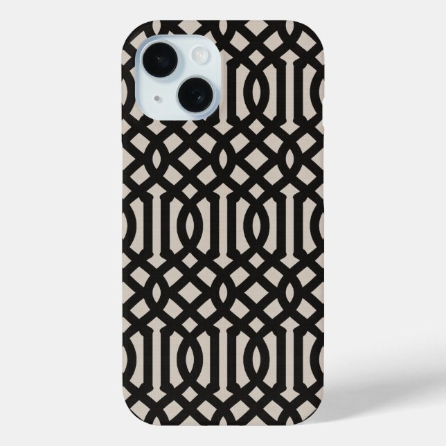 Rustic Black Trellis Case-Mate iPhone Case (Back)