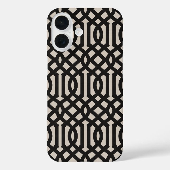 Rustic Black Trellis Case-Mate iPhone Case (Back)