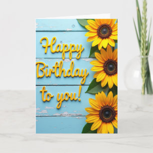 Rustic Bloom Birthday Card