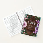 Rustic Bloom Custom Recipe Journal Wedding Gift<br><div class="desc">Wonderful rustic themed,  notebook,  journal recipe book. Add a name and message to create a wonderful unique personalised family recipe keepsake. Hand it down through the generations.</div>