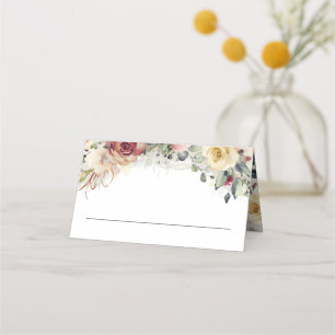 Rustic Bloom Fall Wedding Place Card