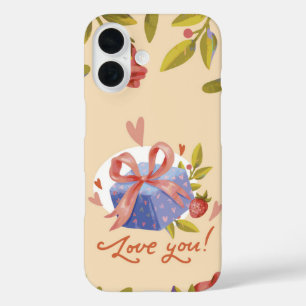 Rustic Bloom Floral Valentine Gift iPhone 16 Case