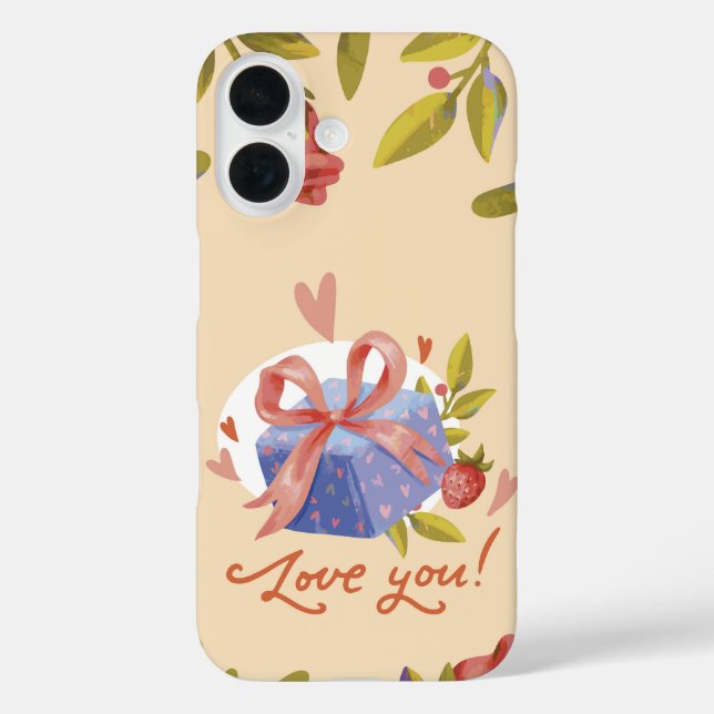 Rustic Bloom Floral Valentine Gift Case-Mate iPhone Case (Back)
