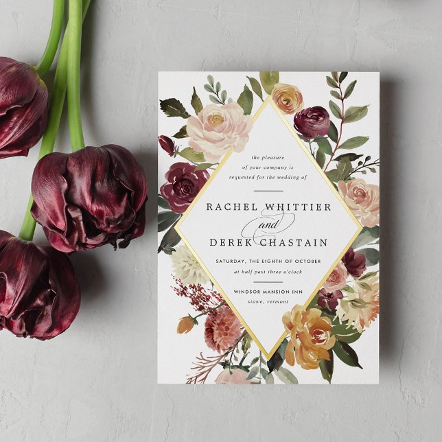 Rustic Bloom Geometric Floral Wedding (Creator Uploaded)