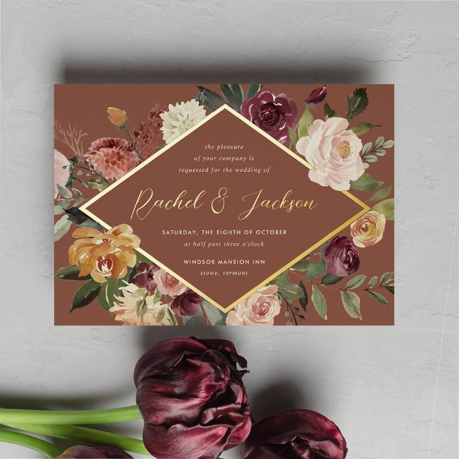 Rustic Bloom Geometric Floral Wedding (Creator Uploaded)