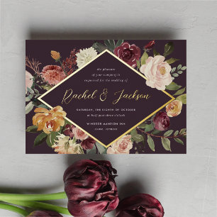 Rustic Bloom Geometric Floral Wedding