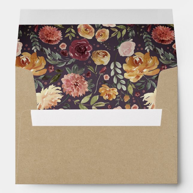 Rustic Bloom Kraft Envelope (Back (Bottom))