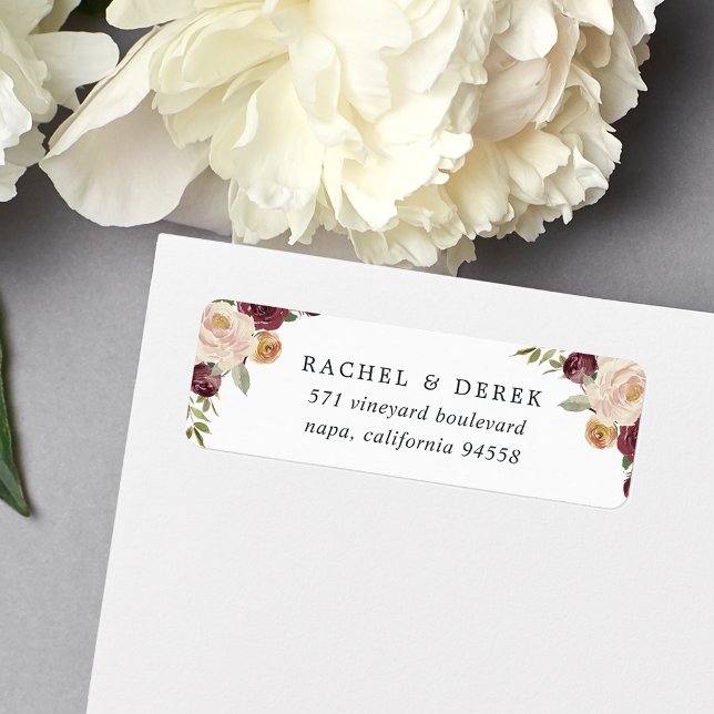 Rustic Bloom Return Address Label (Creator Uploaded)
