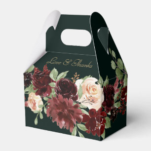 Rustic Bloom   Terracotta Marsala Love and Thanks Favour Box