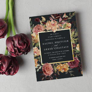 Rustic Bloom Watercolor Floral Wedding