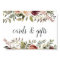 Rustic Bloom Wedding Cards & Gifts Sign