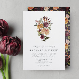 Rustic Bloom Wedding Invitation