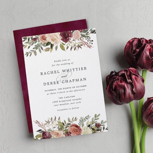Rustic Bloom Wedding Invitation (Creator Uploaded)