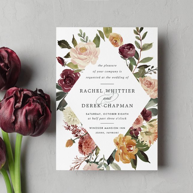 Rustic Bloom Wedding Invitation (Creator Uploaded)