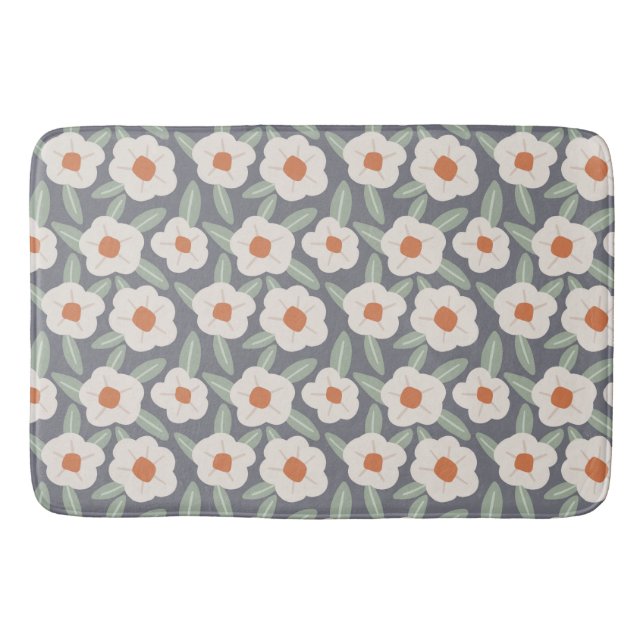Rustic Blooms Bath Mat (Front)