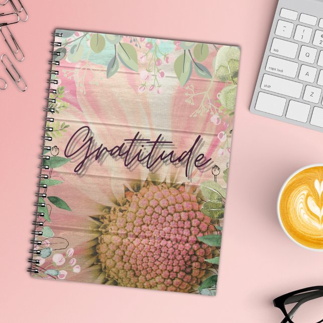 Rustic Blooms of Gratitude Notebook (Creator Uploaded)