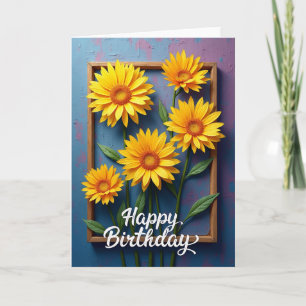 Rustic Blossom Birthday Card