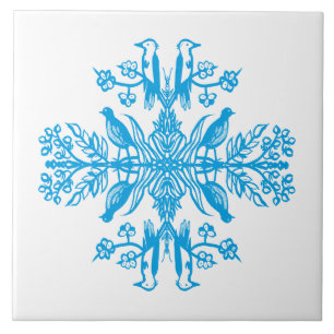 Rustic blue nature. ceramic tile
