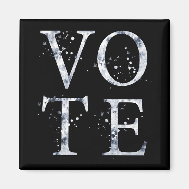 Rustic Blue Vote Magnet (Front)