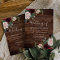 Rustic Blush & Burgundy Red Wine Flowers Wedding
