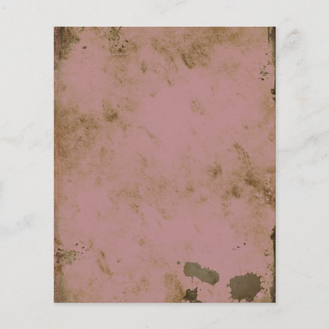 Rustic Blush Grunge Scrapbook Paper (Front)