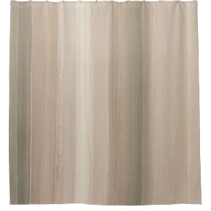 Rustic Blush Pink Grey Mauve Abstract Striped Shower Curtain