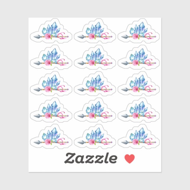 Rustic Bohemian Crystal Gems Arrow Gypsy Planner (Sheet)