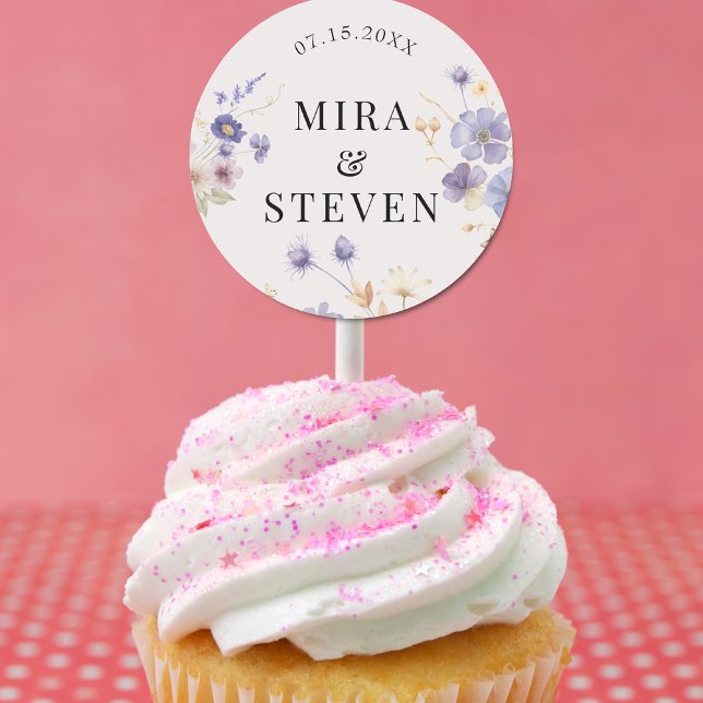 Rustic bohemian floral wedding classic round sticker (Creator Uploaded)