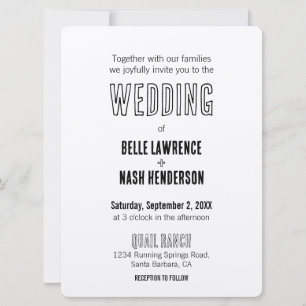 Rustic Boho Barn Wedding Invitation