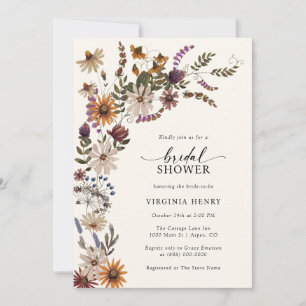 Rustic Boho Bridal Shower Invitation