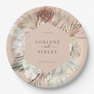 Rustic Boho-Chic Personalised Paper Plate