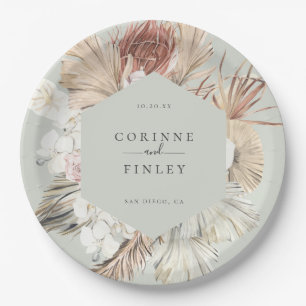Rustic Boho-Chic Personalised Paper Plate