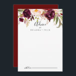 Rustic Boho Colourful Floral Wedding Advice Card<br><div class="desc">This rustic boho colourful floral wedding advice card is perfect for a modern wedding. The design features pink, purple, red, and burgundy watercolor peonies clustered into elegant bouquets with green foliage, inspiring natural beauty. These cards are perfect for a wedding, bridal shower, baby shower, graduation party & more. Personalise the...</div>