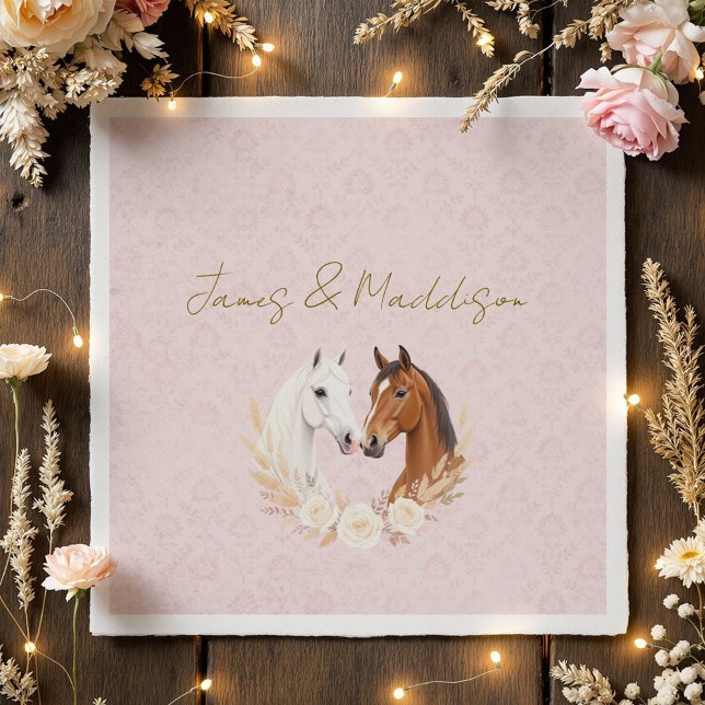 Rustic Boho Country Wedding Napkin (Set the tone for your rustic boho country wedding with this elegant invitation suite.)