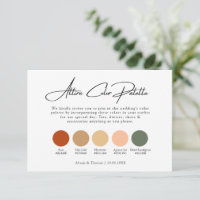 Rustic Boho Earth Tone Wedding Colour Palette