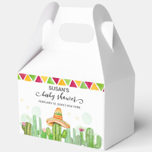 Rustic Boho Fiesta Cactus Taco 'Bout A Baby Shower Favour Box