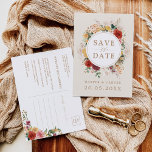 Rustic Boho Floral Tropical Pampas Grass Wedding Announcement Postcard<br><div class="desc">This beautiful boho-inspired save the date card will add a perfect touch to your wedding. The design features rustic watercolor flowers,  elegant pampas grass,  and lush tropical greenery complimented with modern typography.</div>