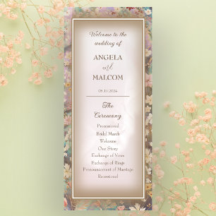 Rustic Boho Floral Wedding Flat Program