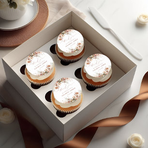 Rustic Boho Garden Flowers Wedding Classic Round Sticker