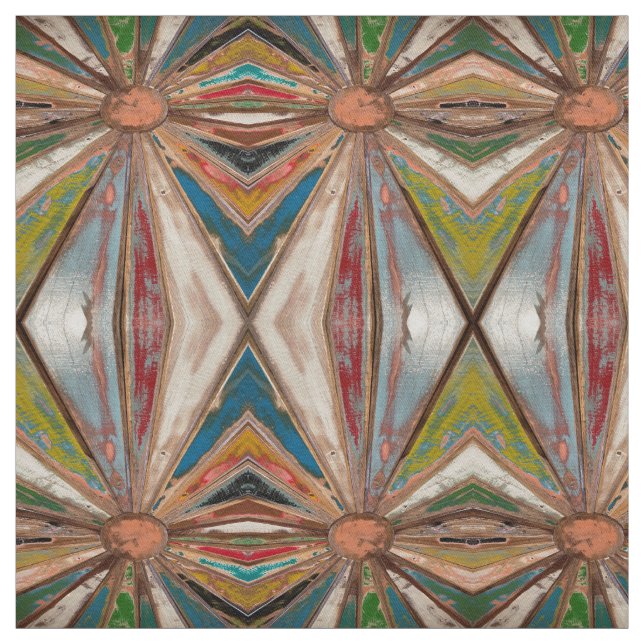 Rustic, Boho Graphic Decorator Fabric (Swatch)