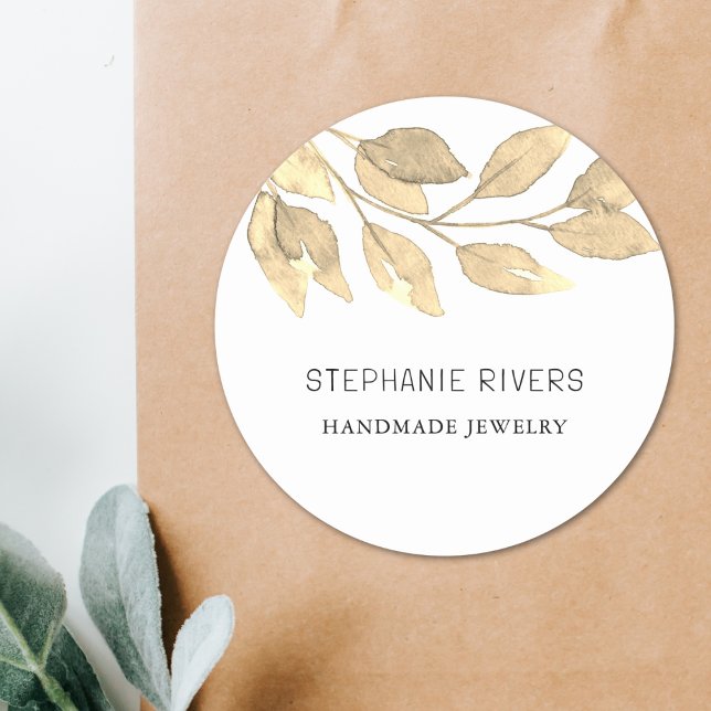 Rustic Boho Jewellery Maker Classic Round Sticker (Creator Uploaded)