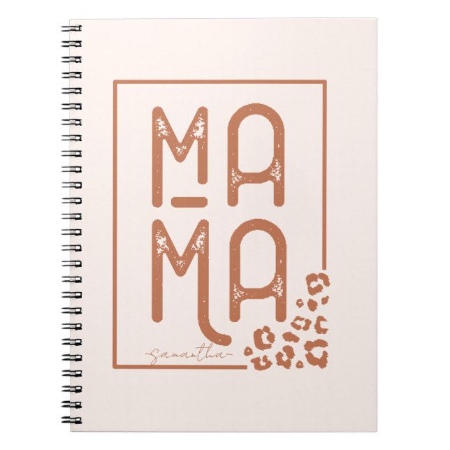 Rustic Boho Mama Notebook (Front)