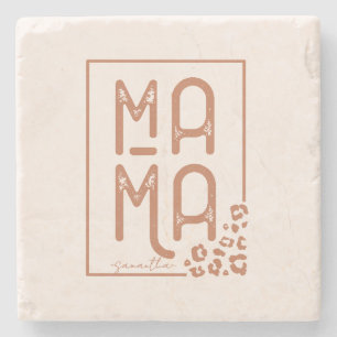 Rustic Boho Mama Stone Coaster