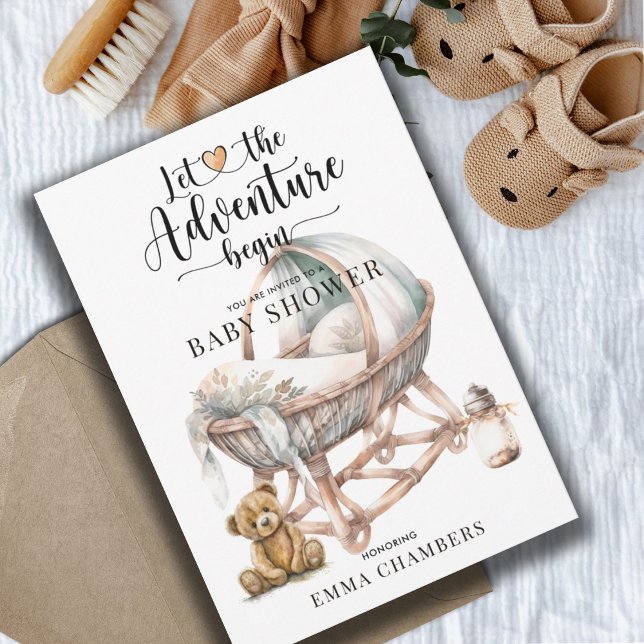 Rustic Boho Nursery Baby Shower Gender Neutral Invitation (Creator Uploaded)