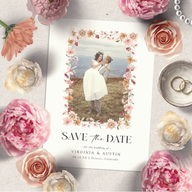 Rustic Boho Save The Date Card (Creator Uploaded)