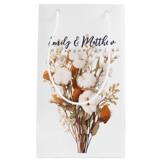 Rustic Boho Wedding Gift Bag (Front)