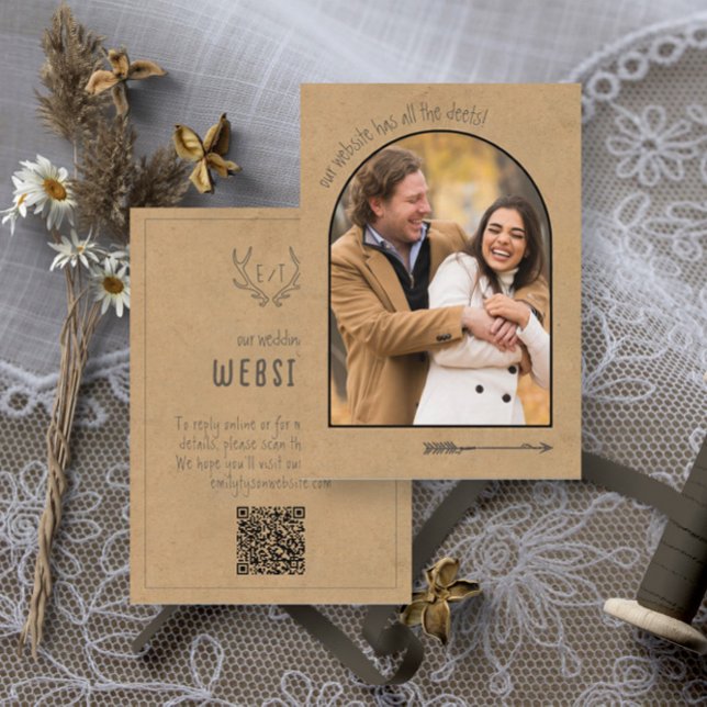 Rustic Boho Wedding Website ID1109 Enclosure Card (Creator Uploaded)