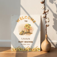 Rustic Boho Wild Western Rodeo Baby Shower Welcome