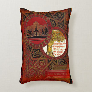 Rustic Book Cover Cushion The Cheshire Cat
